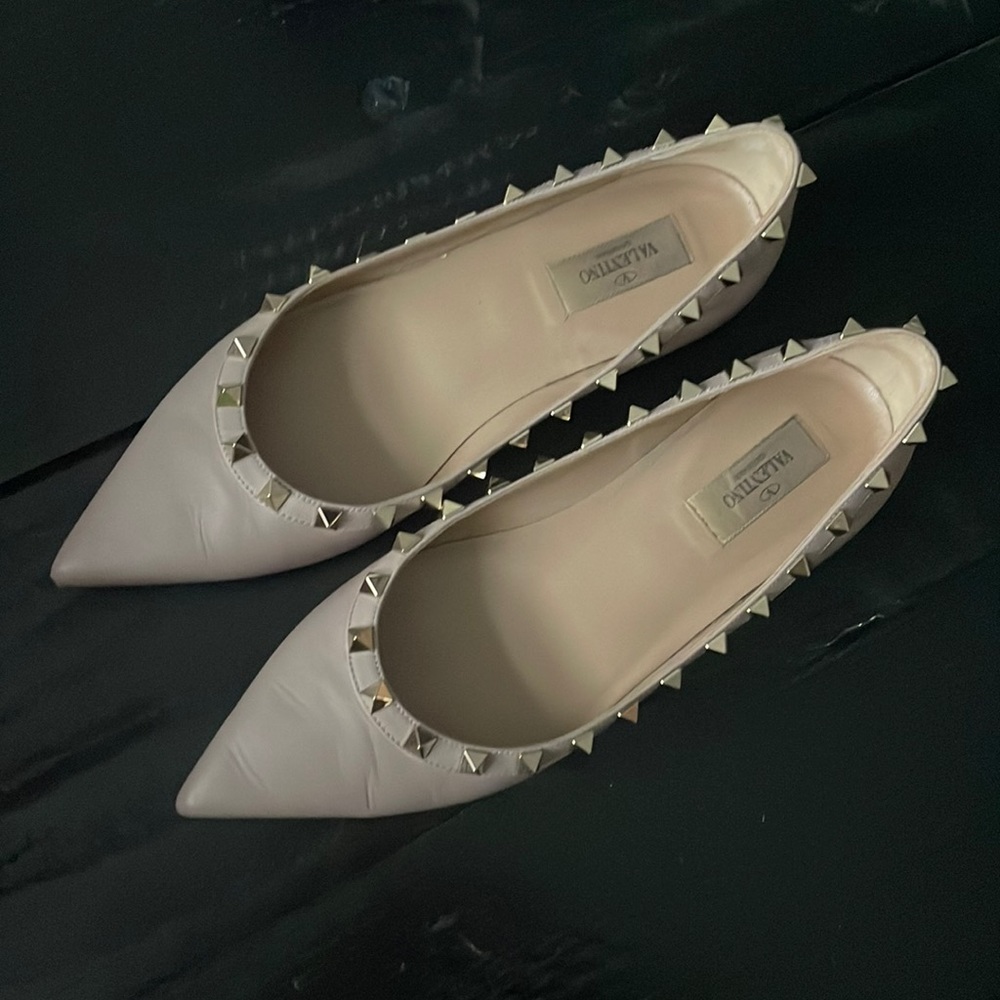 Valentino rock stud ballerina flat